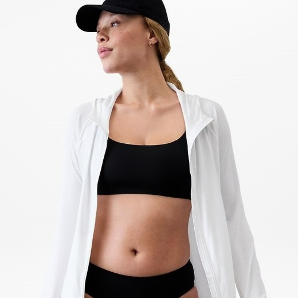 Athleta PACIFICA ILLUME jacket white UPF large